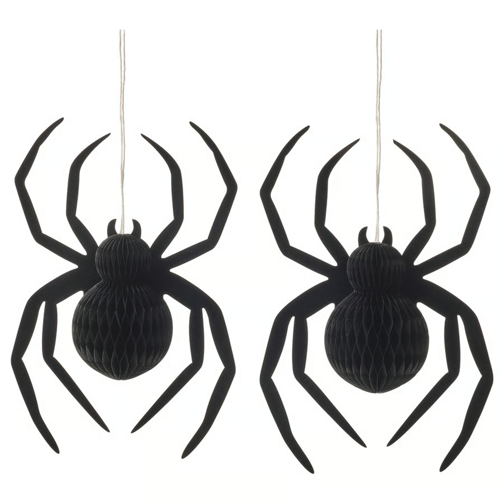 IKEA KUSTFYR Hanging Decorations, Spider Black, 13¾" (105.997.10) NEW